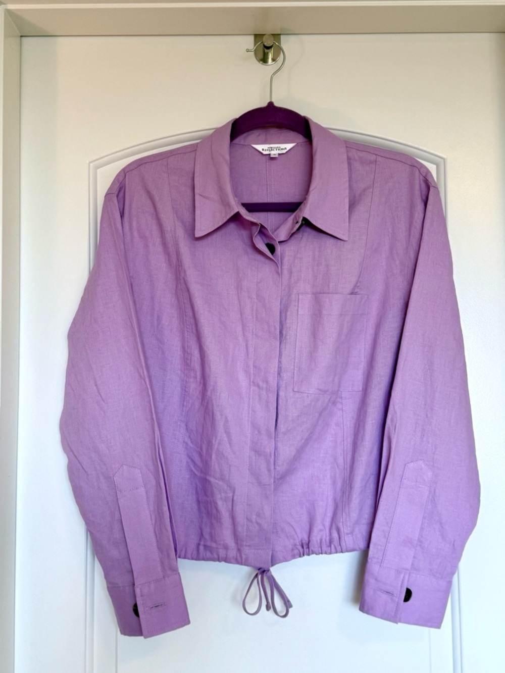 Northern Reflections Linen Button Down Size Medium Cottagecore Coquette Boho